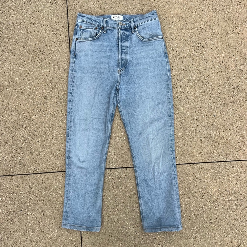 Agolde Riley Crop Straight Jeans size 26